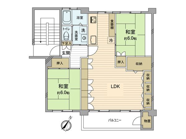 けやき台分譲団地 第38号棟 間取図