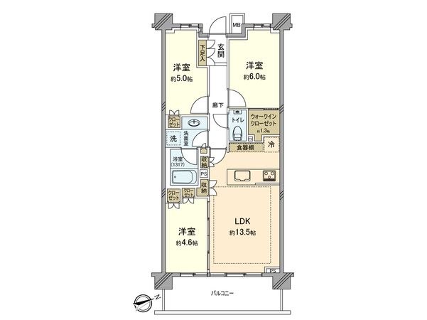 パークホームズ立川錦町 間取図(平面図) パークホームズ立川錦町 間取図(平面図)
