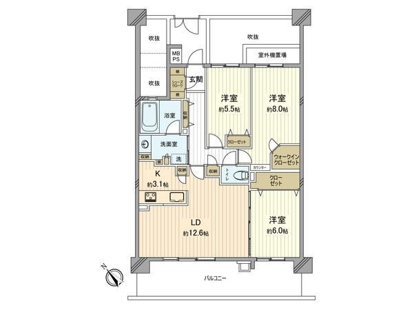 ライオンズステージ西立川フォレストアヴェニュー 間取図(平面図) ライオンズステージ西立川フォレストアヴェニュー 間取図(平面図)