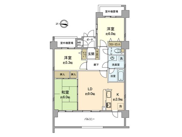 レクセルガーデン武蔵砂川 間取図(平面図) レクセルガーデン武蔵砂川 間取図(平面図)