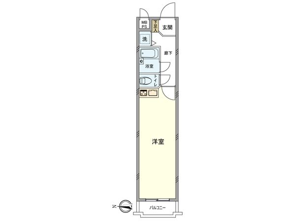 セザール第2上北沢 間取図(平面図) セザール第2上北沢 間取図(平面図)