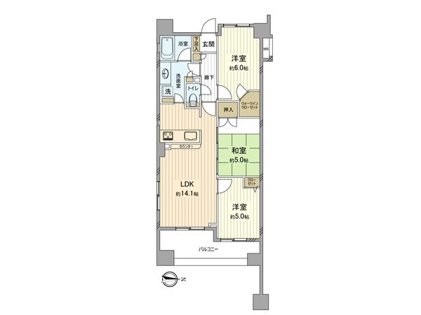 ランドシティ立川多摩川テラス リバーコート 間取図(平面図) ランドシティ立川多摩川テラス リバーコート 間取図(平面図)