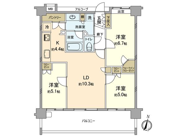 プライヴェル武蔵砂川 間取図(平面図) プライヴェル武蔵砂川 間取図(平面図)