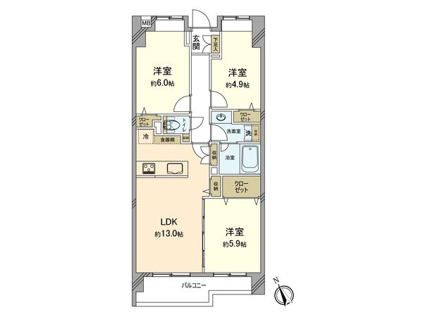 藤和シティホームズ昭和記念公園 間取図(平面図) 藤和シティホームズ昭和記念公園 間取図(平面図)