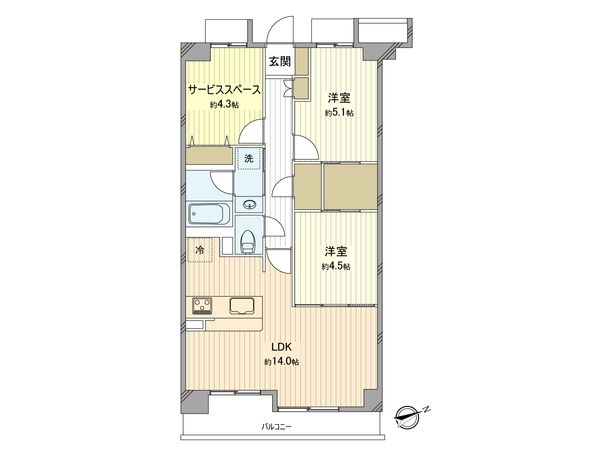 リーベスト立川錦町Ⅱ 間取図(平面図) リーベスト立川錦町Ⅱ 間取図(平面図)