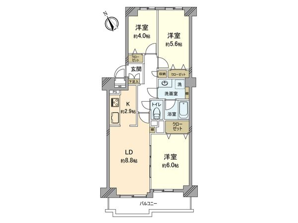 立川サニーコート 間取図(平面図) 立川サニーコート 間取図(平面図)
