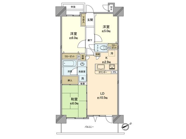 モアグランデ立川 間取図(平面図) 間取図(平面図)