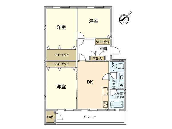 羽衣町住宅 間取図(平面図) 羽衣町住宅 間取図(平面図)