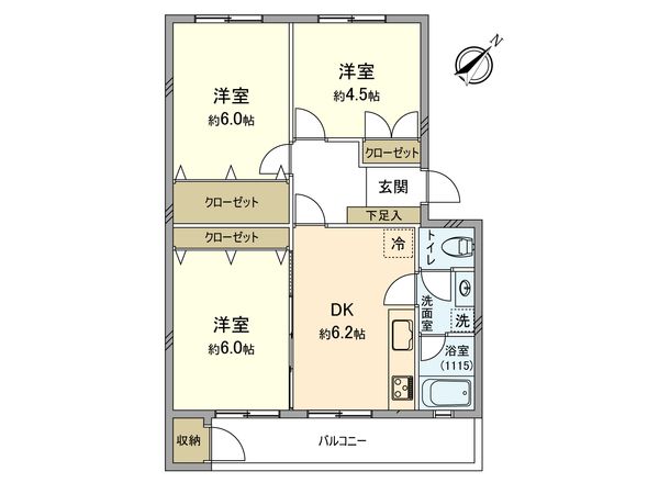 羽衣町住宅 間取図(平面図) 羽衣町住宅 間取図(平面図)