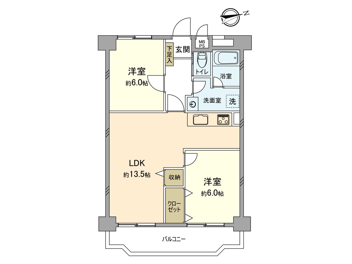 タカギ第2青梅橋マンション 間取図(平面図) 間取図(平面図)