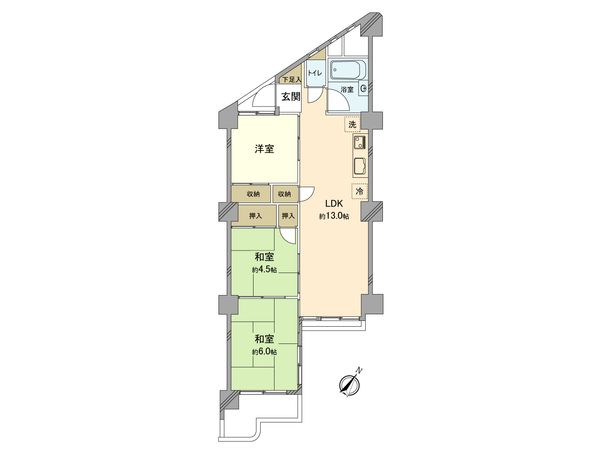 羽村栄町住宅 間取図(平面図)