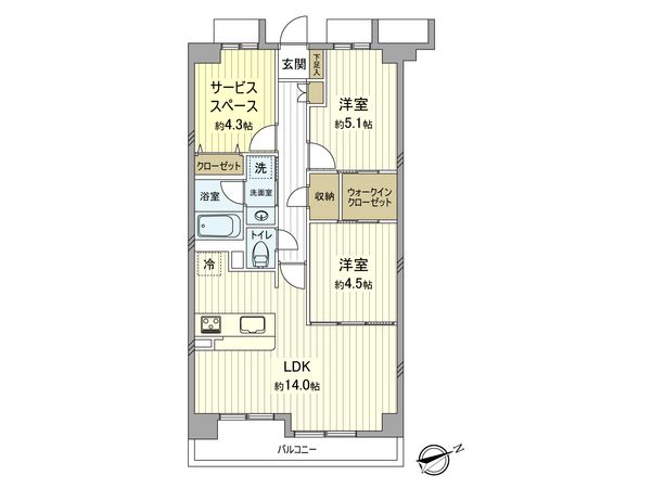 リーベスト立川錦町Ⅱ 間取図(平面図) リーベスト立川錦町Ⅱ 間取図(平面図)