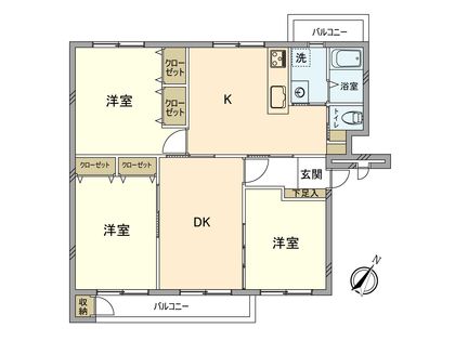 高幡芙蓉ハイツ 間取図(平面図)