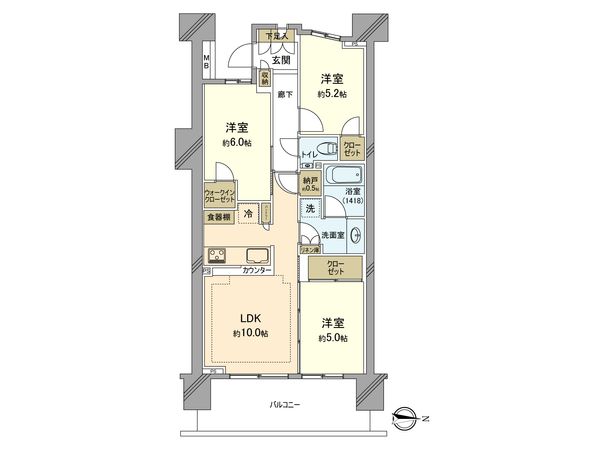 パークホームズ立川 間取図(平面図) パークホームズ立川 間取図(平面図)