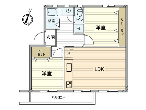 柏町住宅 14号棟 間取図(平面図)