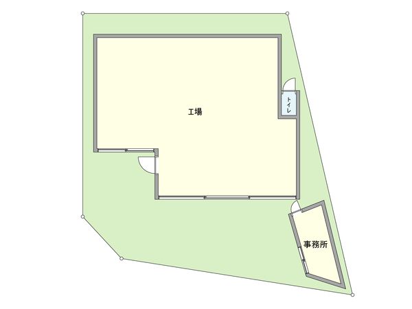 武蔵村山市学園5丁目 工場 間取図(平面図) 武蔵村山市学園5丁目 工場 間取図(平面図)