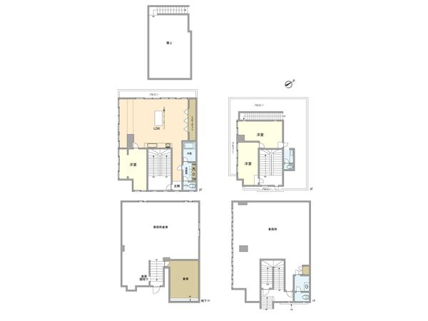 北区赤羽西1丁目 一棟ビル 間取図(平面図) 北区赤羽西1丁目 一棟ビル 間取図(平面図)