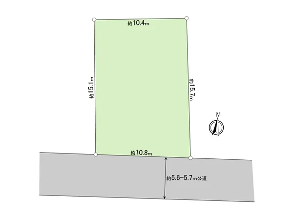 敷地図※概略図のため、実際の寸法等と差異が生じます。