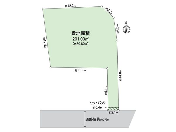 昭島市松原町5丁目 土地 区画図 昭島市松原町5丁目 土地 区画図