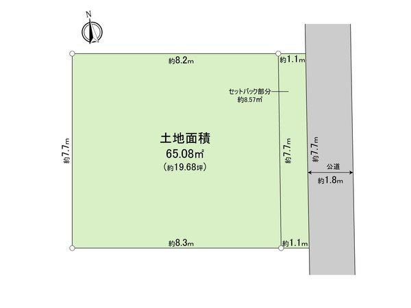 昭島市昭和町3丁目 土地 区画図 昭島市昭和町3丁目 土地 区画図