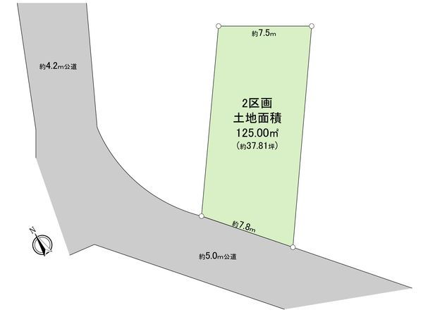 羽村市川崎3丁目 土地 2区画 区画図 羽村市川崎3丁目 土地 2区画 区画図