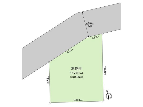 昭島市緑町2丁目 土地 区画図 昭島市緑町2丁目 土地 区画図
