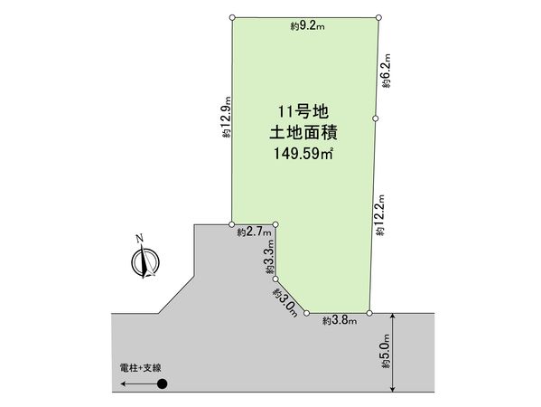 立川市西砂町3丁目 土地 11区画 間取図