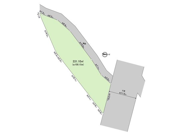 昭島市緑町5丁目 土地 区画図 昭島市緑町5丁目 土地 区画図