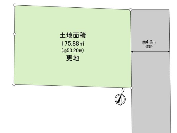 福生市大字福生 土地 区画図