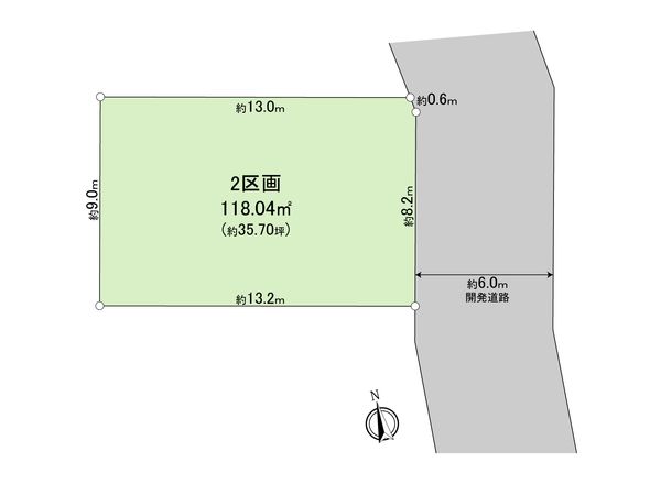 立川市西砂町1丁目 西武立川2期 土地 2区画 区画図 立川市西砂町1丁目 西武立川2期 土地 2区画 区画図