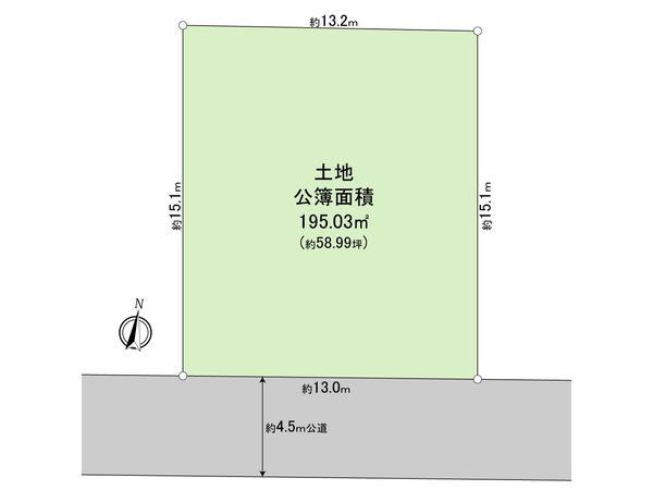 あきる野市二宮 土地 区画図