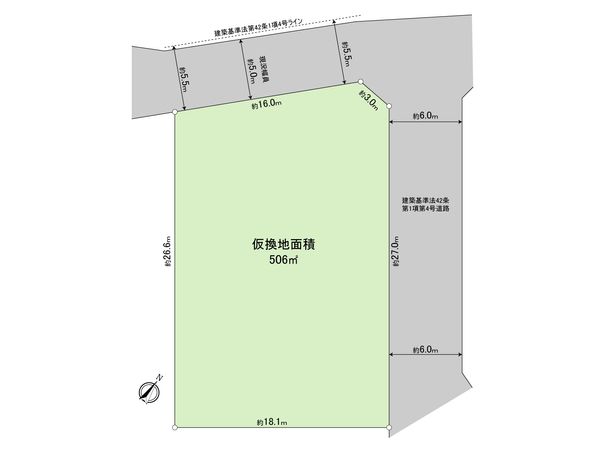 羽村市川崎1丁目 土地 区画図 羽村市川崎1丁目 土地 区画図