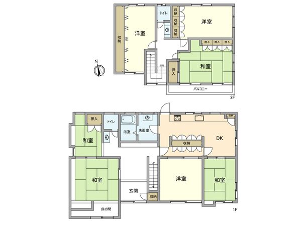 立川市一番町3丁目 戸建 間取図(平面図)