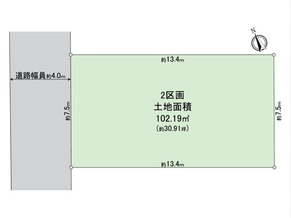 昭島市昭和町4丁目 新築戸建 2号棟 区画図 昭島市昭和町4丁目 新築戸建 2号棟 区画図