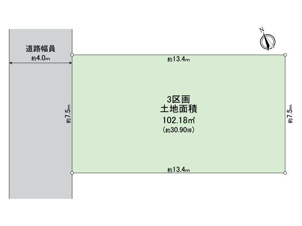 昭島市昭和町4丁目 新築戸建 3号棟 間取図(平面図) 昭島市昭和町4丁目 新築戸建 3号棟 間取図(平面図)