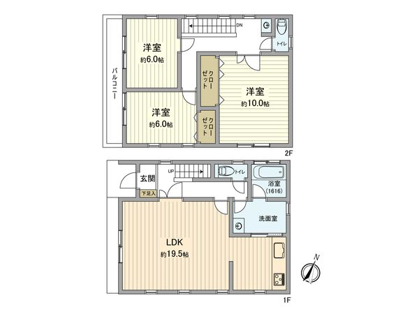 福生市大字福生 戸建 間取図(平面図)