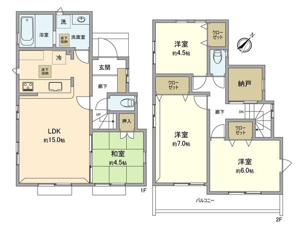 昭島市田中町1丁目 新築戸建 11号棟 間取図(平面図) 昭島市田中町1丁目 新築戸建 11号棟 間取図(平面図)