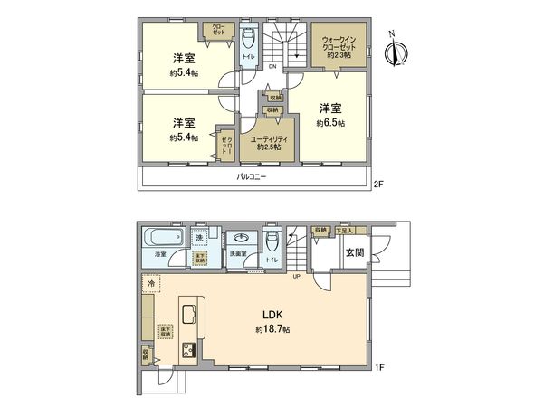 西武立川2期 新築戸建 10号棟 間取図(平面図) 西武立川2期 新築戸建 10号棟 間取図(平面図)
