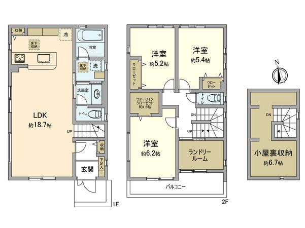 西武立川2期 新築戸建 11号棟 間取図(平面図) 西武立川2期 新築戸建 11号棟 間取図(平面図)