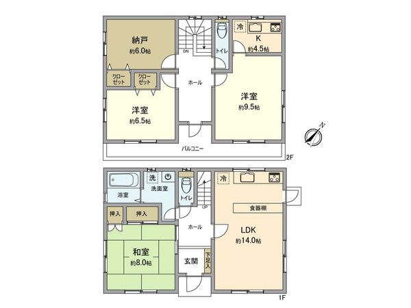 福生市大字福生 戸建 間取図(平面図) 福生市大字福生 戸建 間取図(平面図)