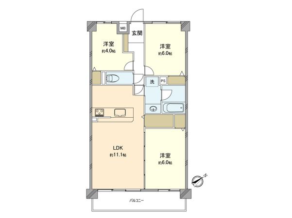 ハイホーム立川一番町 間取図(平面図) 間取図(平面図)