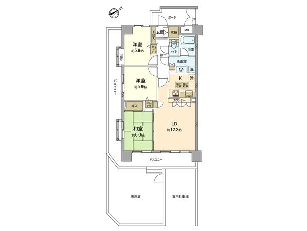 ハイホーム立川一番町 間取図(平面図) ハイホーム立川一番町 間取図(平面図)
