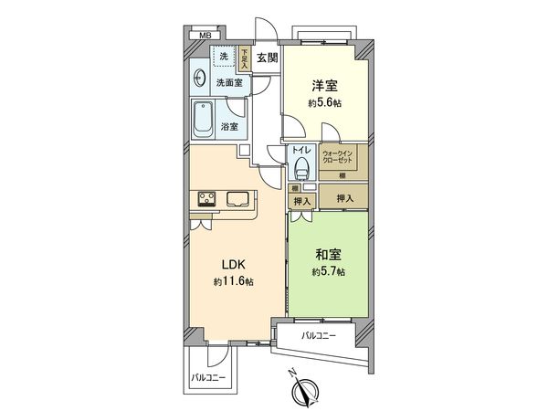 レクセルマンション中神 間取図(平面図) レクセルマンション中神 間取図(平面図)