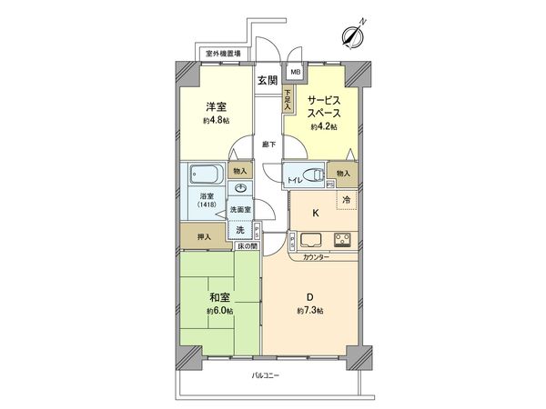 ネオハイツ羽村駅前 間取図(平面図)