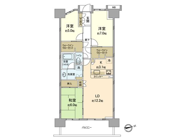 グレイディア 間取図(平面図) グレイディア 間取図(平面図)