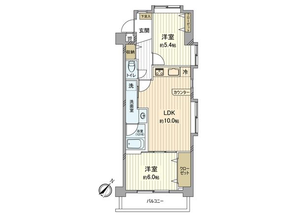 バームハイツ羽村 間取図(平面図)