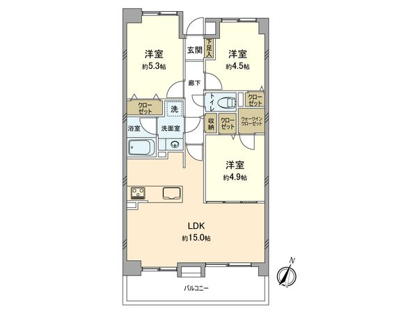 カザベーラ西武立川 間取図(平面図) カザベーラ西武立川 間取図(平面図)