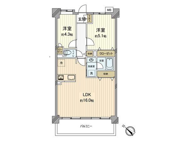 ファインクレスト福生 間取図(平面図) ファインクレスト福生 間取図(平面図)