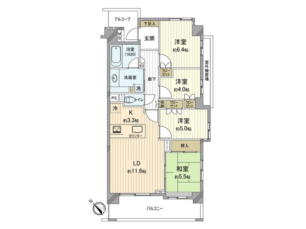レクセルプライム昭島 間取図(平面図) レクセルプライム昭島 間取図(平面図)