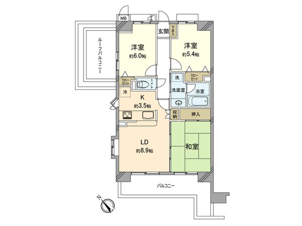 ライオンズガーデン河辺リバーサイド 間取図(平面図) 間取図(平面図)